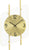 Horloge murale AMS 45x25x7 cm Métal • Mouvement radio-piloté précis • Design élégant