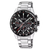Zegarek męski Festina Chronograph z czarną tarczą, metalową bransoletą i datownikiem