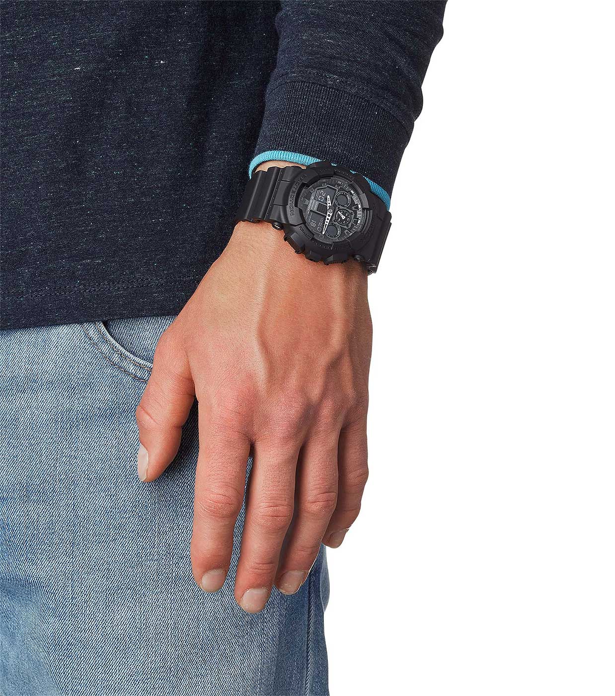 Casio G-Shock GA-100-1A1ER Herren Uhr • Stoßfest • 20 Bar Wasserdichtigkeit