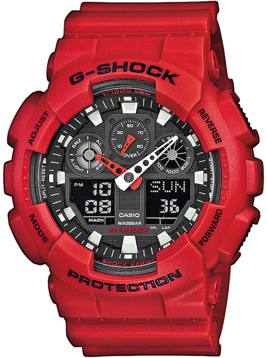 Casio G-Shock GA-100 Uhr • Robust & Stoßfest • Analog-Digital Anzeige