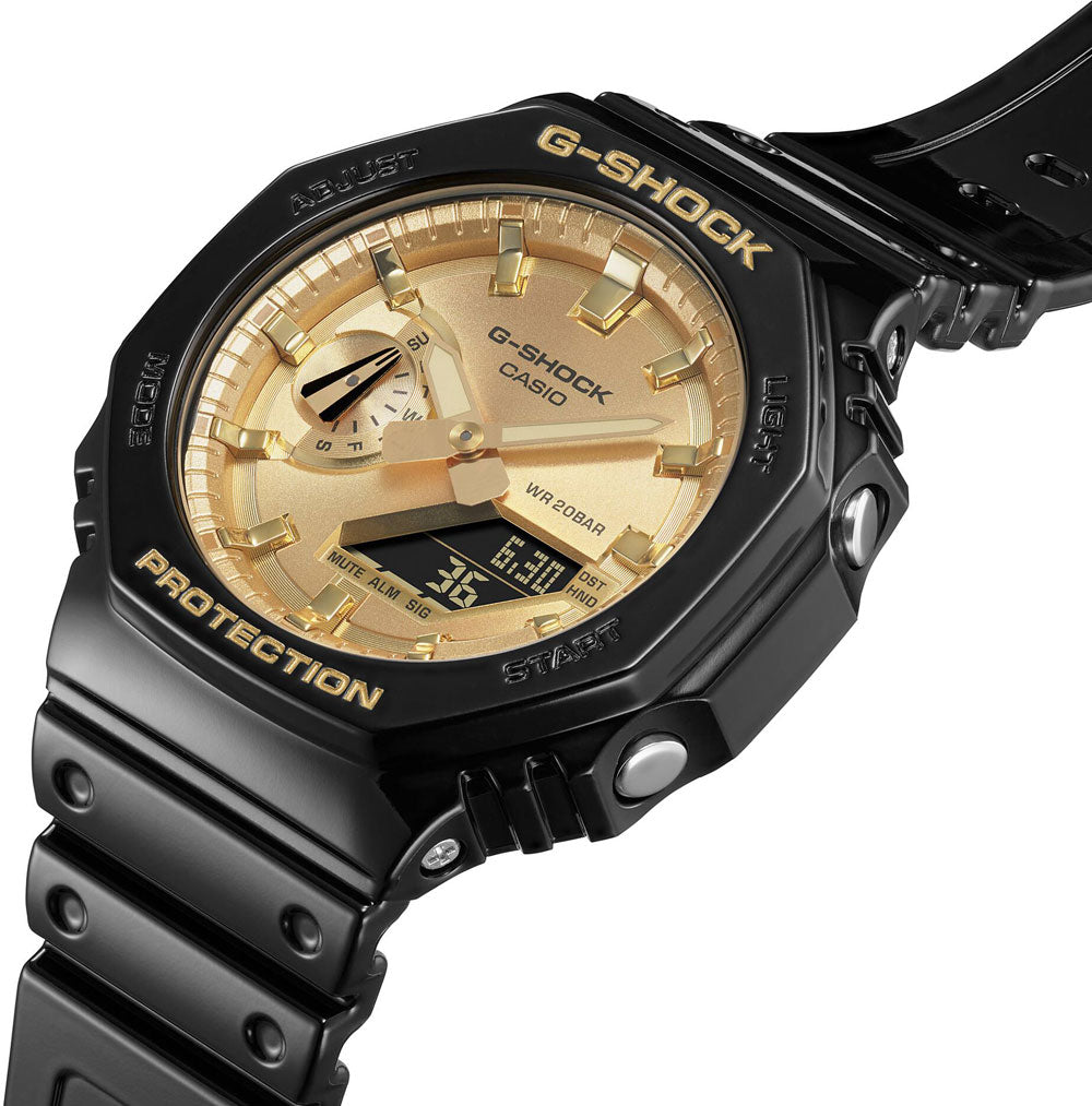 Casio G-Shock GA-2100GB-1AER Herren Uhr • Carbon Core Guard • 20 Bar