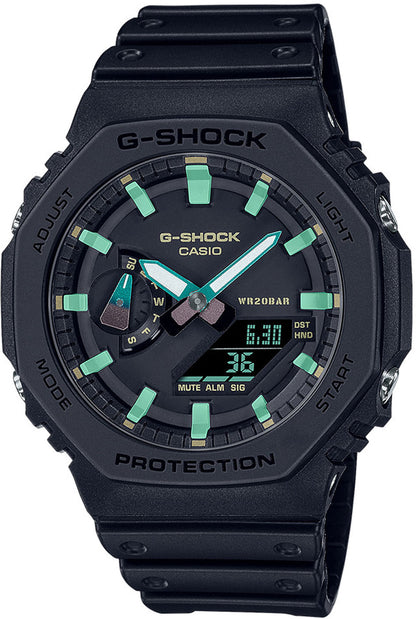 Casio G-Shock GA-2100RC-1A Uhr • Carbon Core Guard • 20 Bar Wasserdicht • Analog-Digital