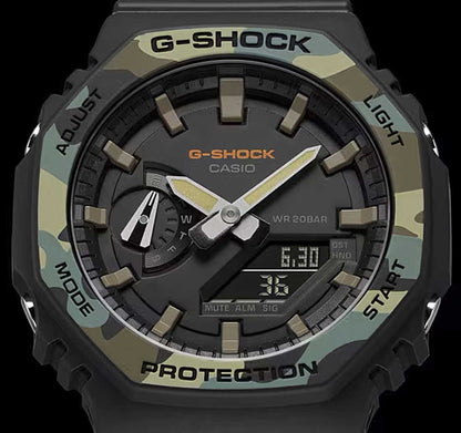Casio G-Shock GA-2100SU-1AER Herren Uhr • Präzises Quarz-Uhrwerk • Robustes Resin-Gehäuse