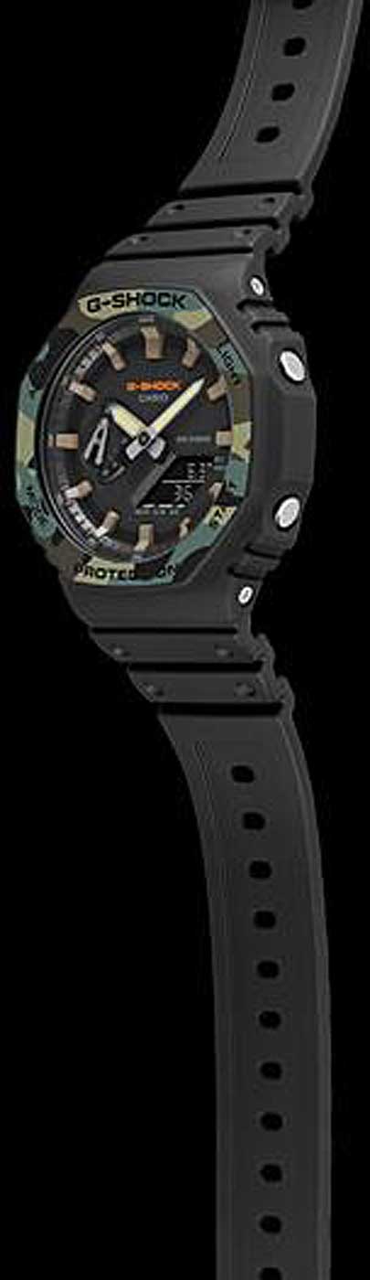 Casio G-Shock GA-2100SU-1AER Herren Uhr • Präzises Quarz-Uhrwerk • Robustes Resin-Gehäuse