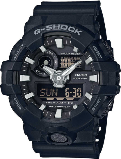 Casio G-SHOCK GA-700-1B Herren Uhr • Stoßfest • 20 Bar Wasserdicht