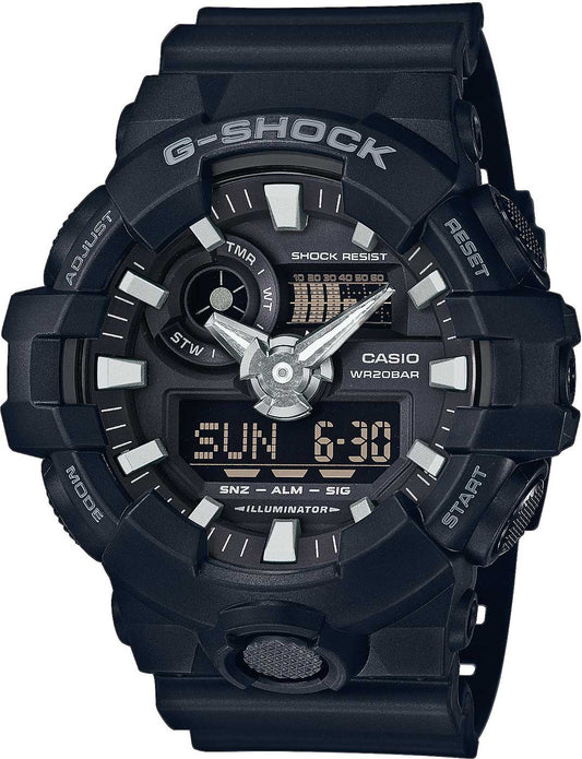 Casio G-SHOCK GA-700-1B Herren Uhr • Stoßfest • 20 Bar Wasserdicht