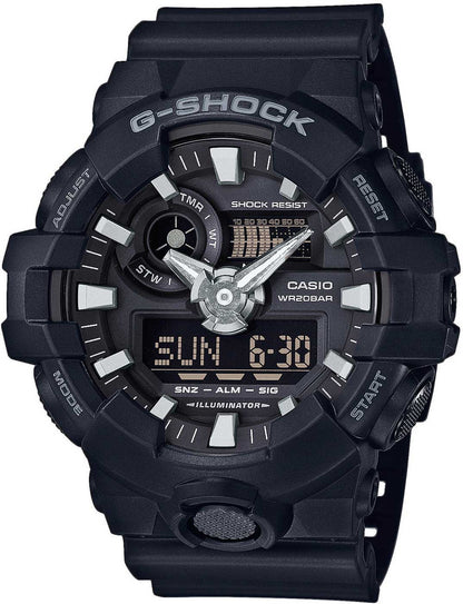 Casio G-SHOCK GA-700-1B Herren Uhr • Stoßfest • 20 Bar Wasserdicht
