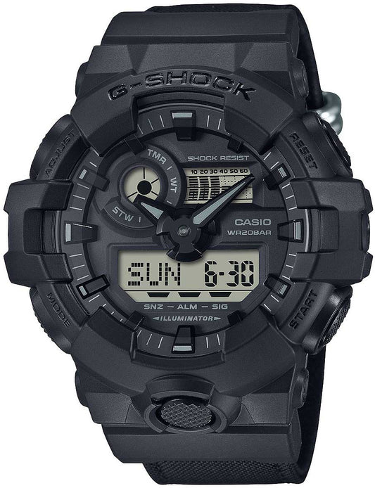 Casio G-Shock GA-700BCE-1AER Herren Uhr • Quarz Uhrwerk • Robustes Resin-Gehäuse