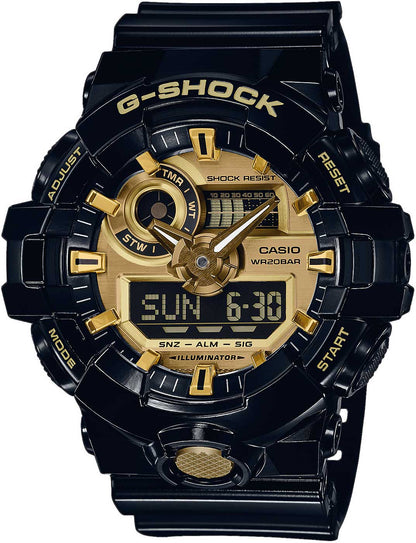 Casio G-Shock GA-710GB-1AER Herren Uhr • Präzises Quarzwerk • Robustes Resin-Gehäuse