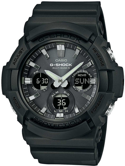 Casio G-Shock GAW-100B-1AER Herren Uhr • Funksolar • Robustes Resin-Gehäuse • 20 Bar Wasserdicht