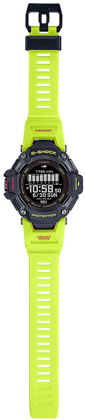 Casio G-SHOCK GBD-H2000-1A9ER Unisex Uhr • Solarbetrieben • Herzfrequenzmessung & GPS