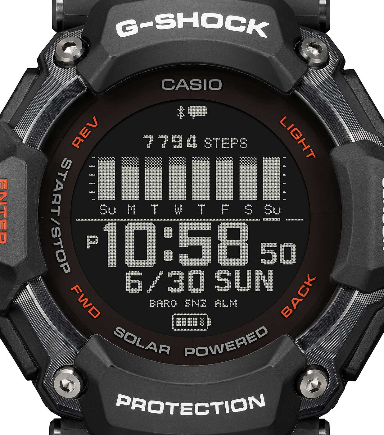 Casio G-SHOCK GBD-H2000-1AER Herren Uhr • Solarladung • Herzfrequenzmessung