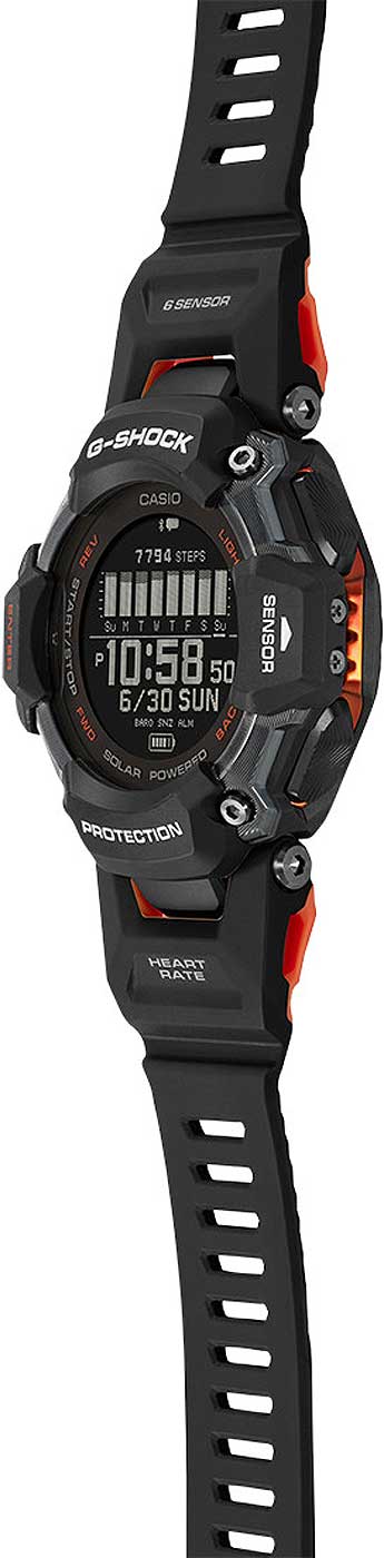 Casio G-SHOCK GBD-H2000-1AER Herren Uhr • Solarladung • Herzfrequenzmessung