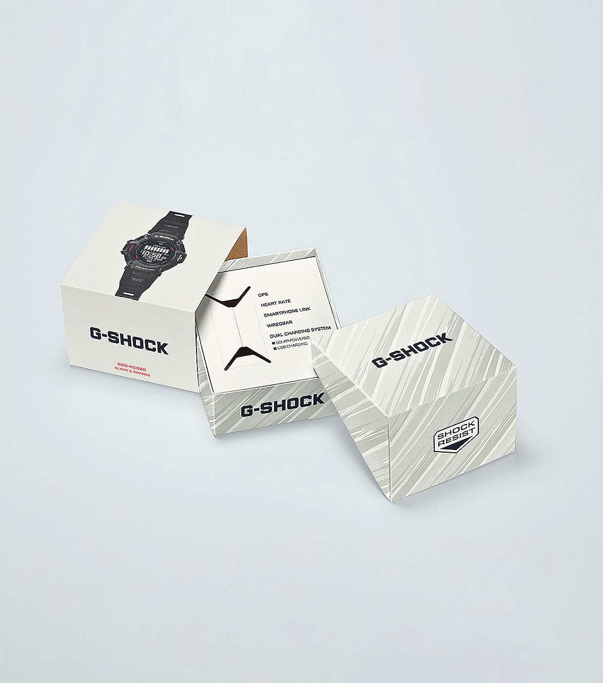 Casio G-SHOCK GBD-H2000-1AER Herren Uhr • Solarladung • Herzfrequenzmessung