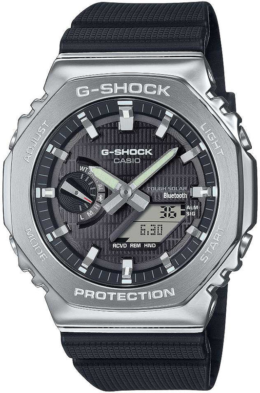 Casio G-Shock G-Steel GBM-2100-1AER Herren Uhr • Solar • Bluetooth • 20 Bar Wasserdicht