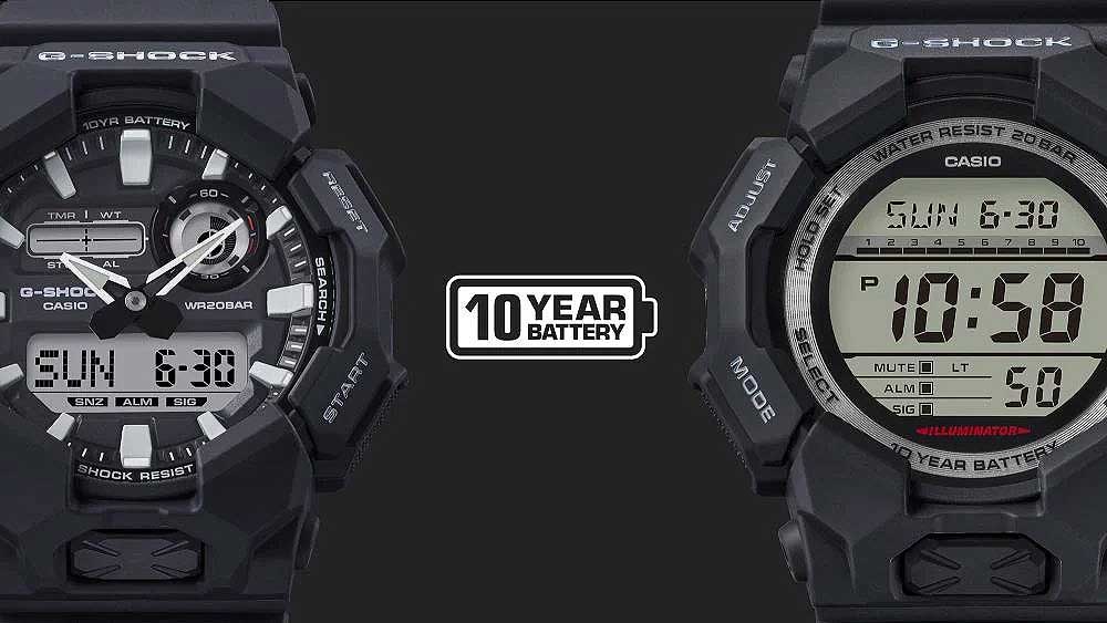 Casio G-Shock GD-350-1 Unisex Uhr • Vibrationsalarm • 200m Wasserdichtigkeit