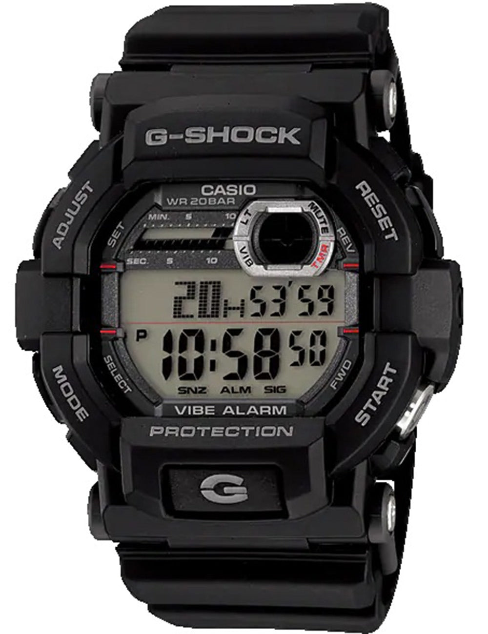 Casio G-Shock GD-350-1ER Men's Watch • Vibration Alarm • 20 Bar