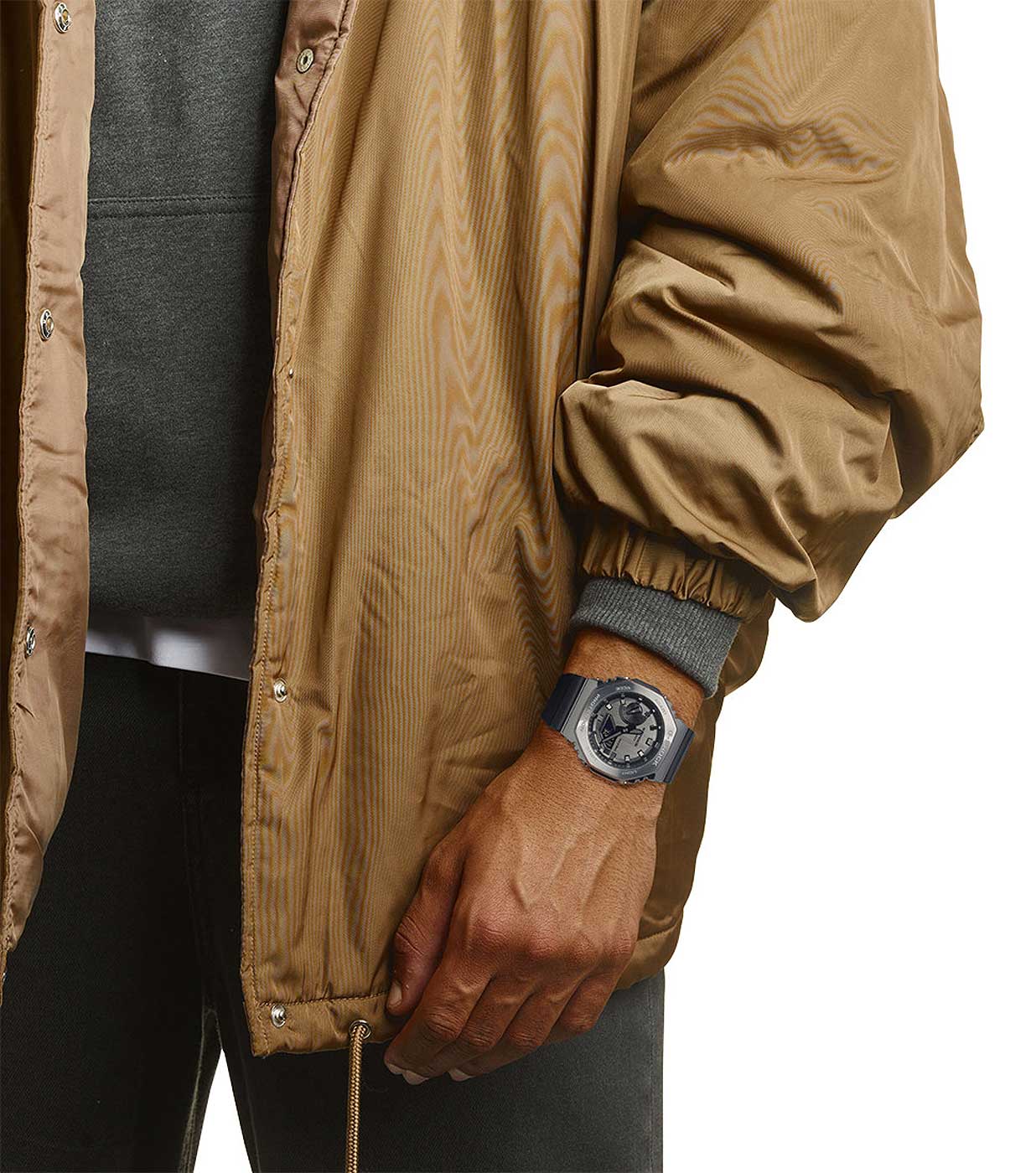 Casio G-Shock GM-2100-1AER Herren Uhr • Edelstahl-Lünette • Robust & 20 Bar Wasserdicht