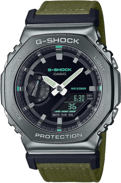 Casio G-Shock GM-2100CB-3A Herren Uhr • Robustes Edelstahlgehäuse • 20 Bar Wasserdichtigkeit