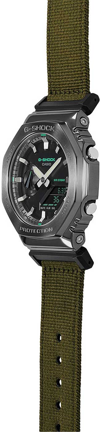 Casio G-Shock GM-2100CB-3A Herren Uhr • Robustes Edelstahlgehäuse • 20 Bar Wasserdichtigkeit