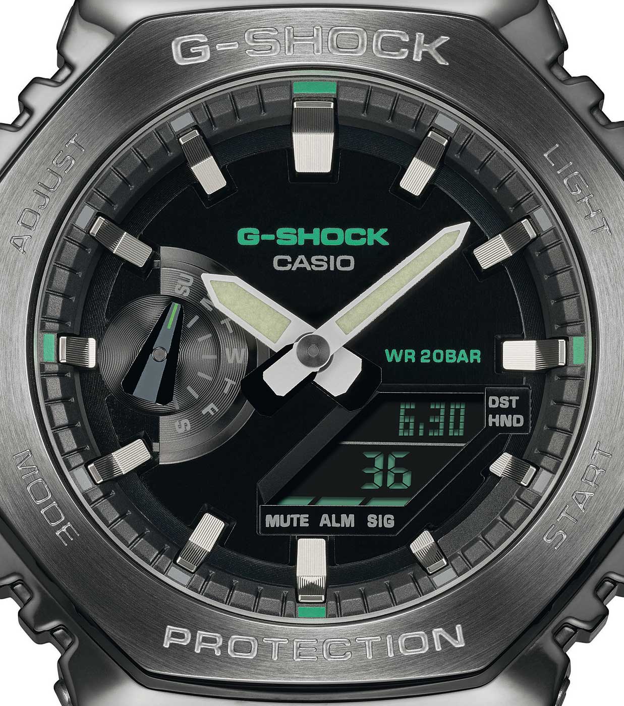 Casio G-Shock GM-2100CB-3A Herren Uhr • Robustes Edelstahlgehäuse • 20 Bar Wasserdichtigkeit