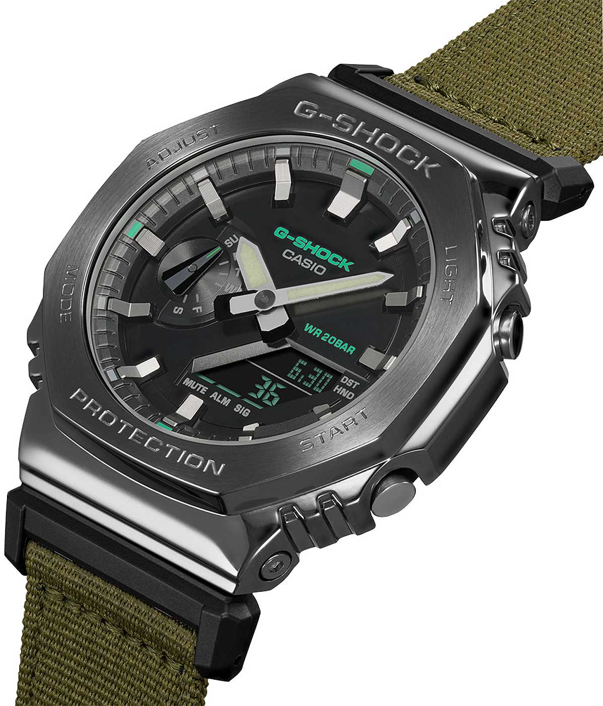 Casio G-Shock GM-2100CB-3A Herren Uhr • Robustes Edelstahlgehäuse • 20 Bar Wasserdichtigkeit