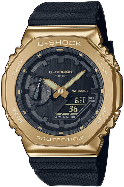 Casio G-Shock GM-2100G-1A9 Herren Uhr • Metalllünette • Stoßfest