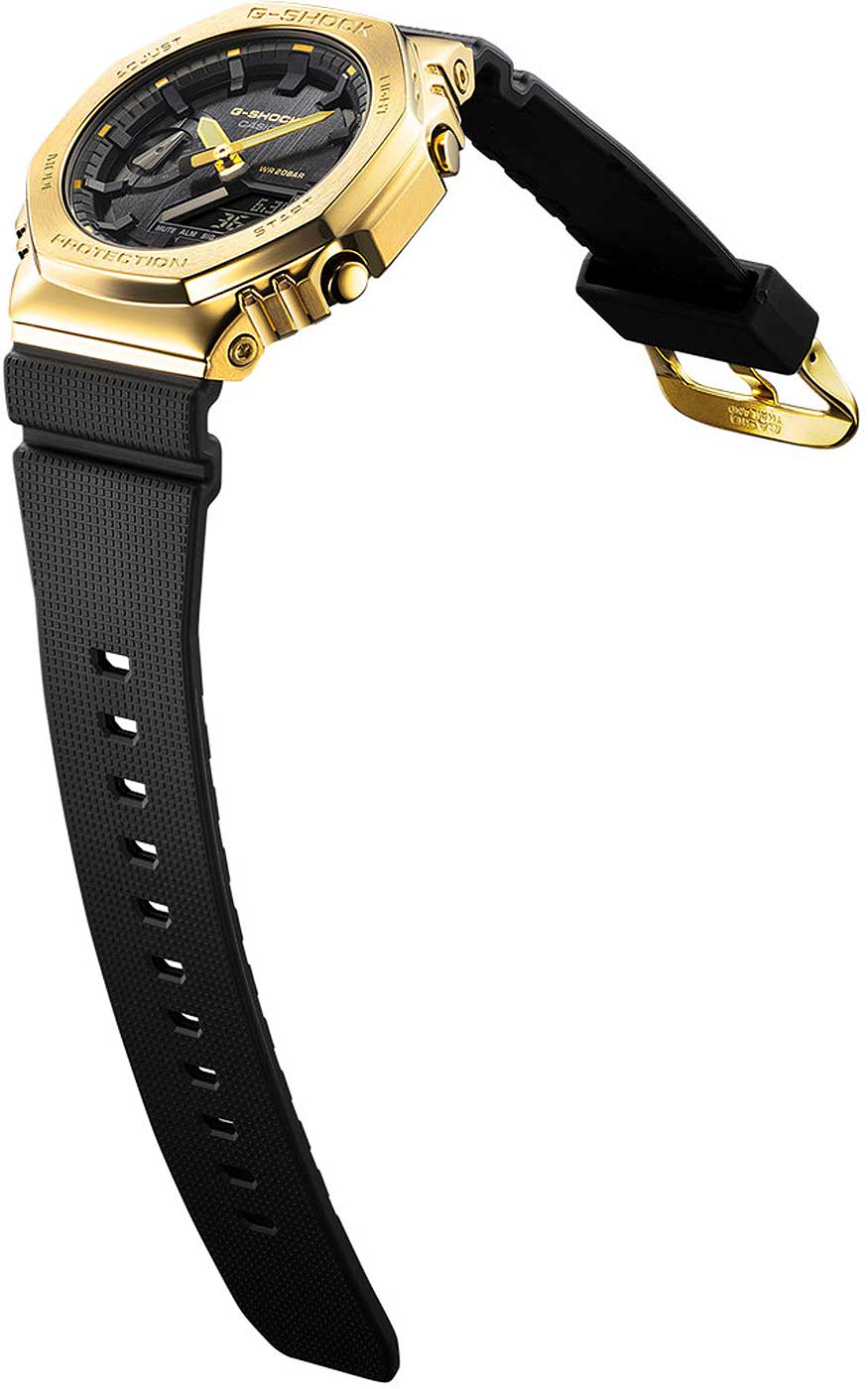 Casio G-Shock GM-2100G-1A9 Herren Uhr • Metalllünette • Stoßfest