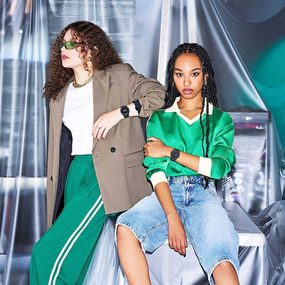 Casio G-SHOCK GMA-S2100 GMA-P2100BB-1AER Damen Uhr • Carbon Core Guard Gehäuse • 20 Bar Wasserdichtigkeit