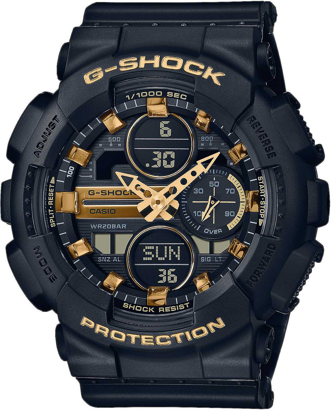 Casio G-Shock GMA-S140M-1AER Damen Uhr • Stoßfest & Wasserdicht • Präzises Quarzwerk