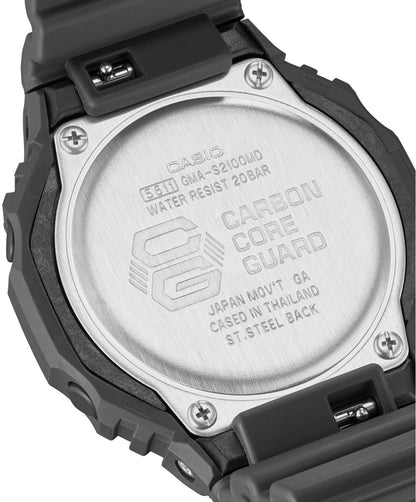 Casio G-SHOCK GMA-S2100MD-1A Damen Uhr • Robustes Resin-Gehäuse • 20 Bar Wasserdichtigkeit