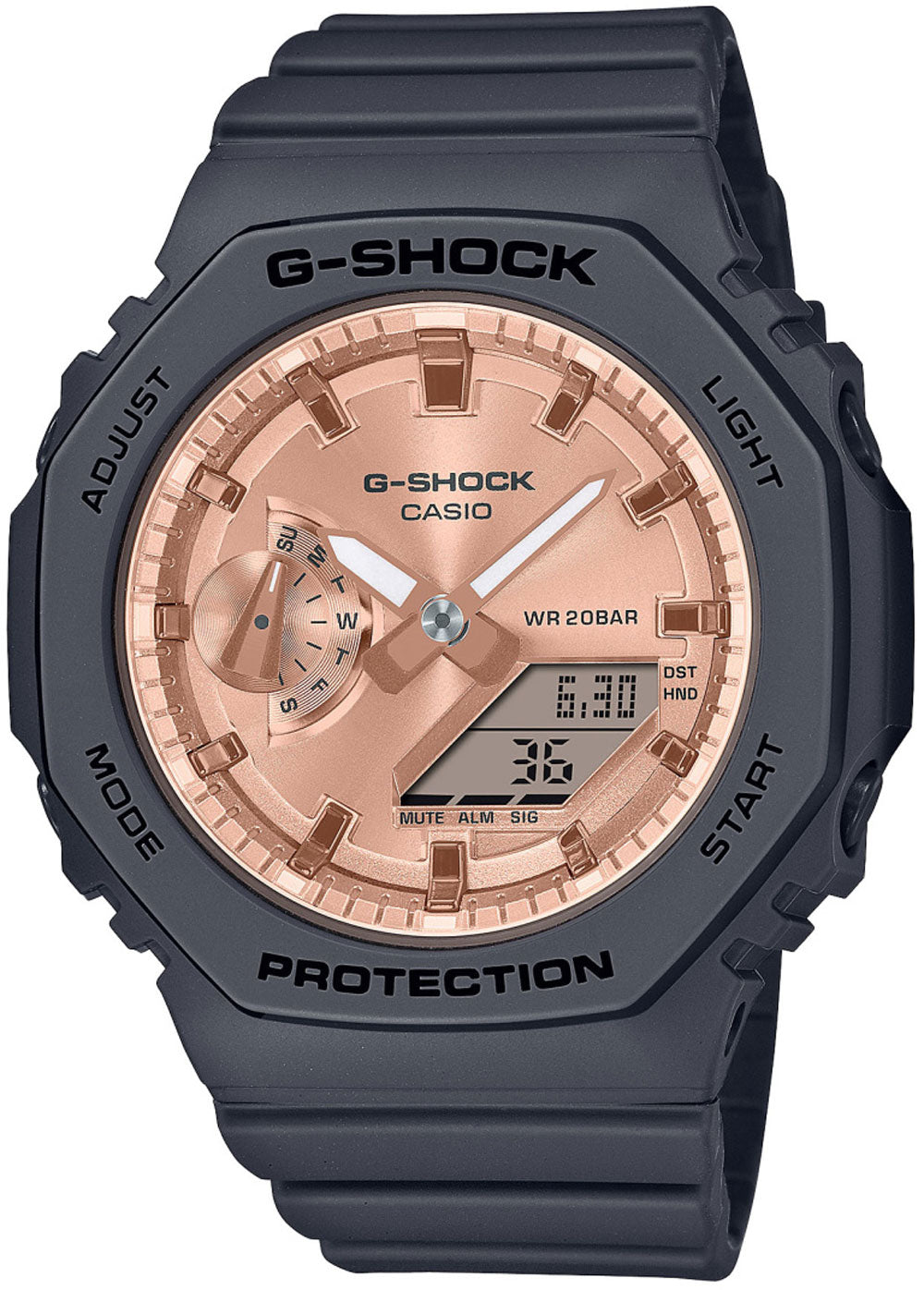 Casio G-SHOCK GMA-S2100MD-1A Damen Uhr • Robustes Resin-Gehäuse • 20 Bar Wasserdichtigkeit