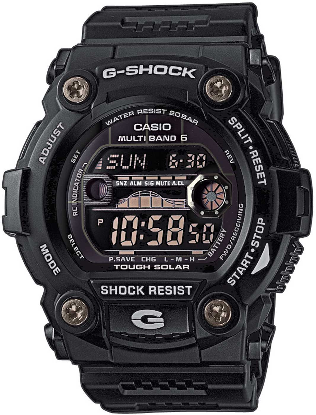 Casio G-Shock GW-7900B-1ER Herren Uhr • Funksolar • 20 Bar Wasserdicht