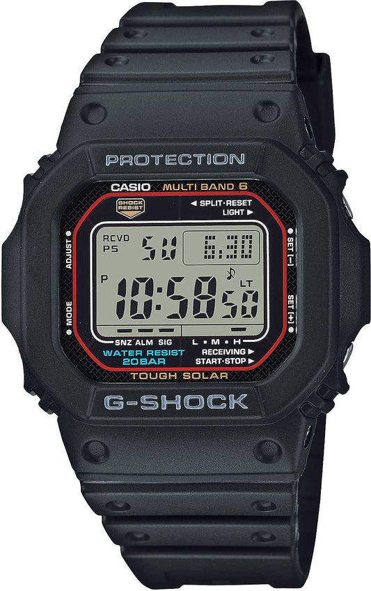 Casio G-SHOCK GW-M5610U-1ER Montre pour homme • Solaire radiopilotée • Verre minéral