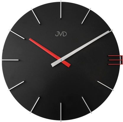 Horloge murale JVD 40 cm Ø bois • Design moderne • Mouvement à quartz précis
