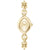 BOSS Fiora Damenarmbanduhr, goldfarbenes Gehäuse, weißes Zifferblatt, Gliederband