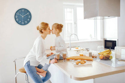 Horloge murale JVD 31x31 cm plastique • Mouvement silencieux • Design moderne