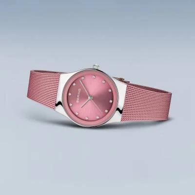 Bering Classic 12927-989 Damenuhr • Kratzfestes Saphirglas • Feines Milanaise-Armband