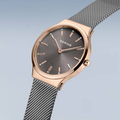 Montre pour femme Bering 12131-369-GWP • Verre saphir • Mouvement à quartz précis