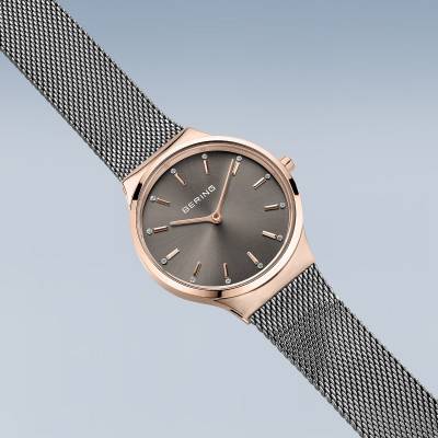 Montre pour femme Bering 12131-369-GWP • Verre saphir • Mouvement à quartz précis