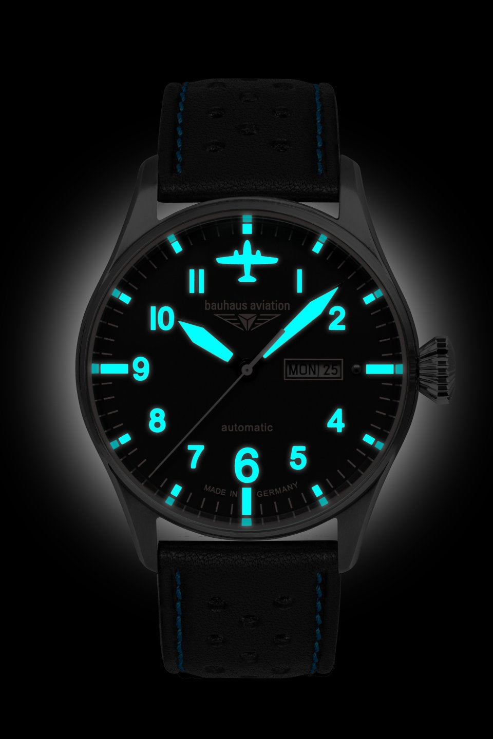 Bauhaus Aviation Tornado 2766-3 Herrenuhr • Made in Germany • Automatik