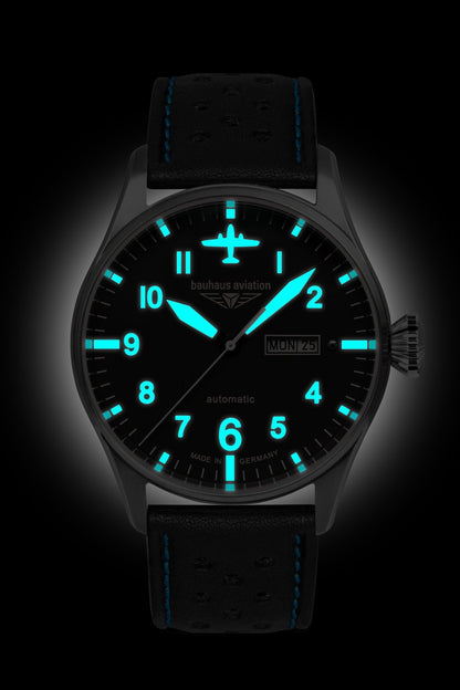 Bauhaus Aviation Tornado 2766-3 Herrenuhr • Made in Germany • Automatik