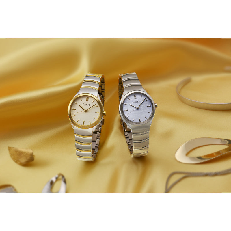 Seiko SUR550P1 Women's Watch • Sapphire Crystal • Gold-Plated Design