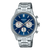 Zegarek męski Casio Edifice Chronograph z niebieską tarczą i bransoletą ze stali szlachetnej