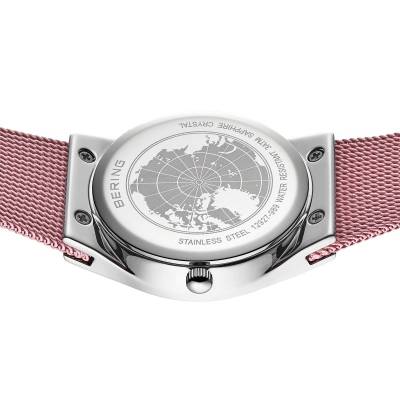 Bering Classic 12927-989 Damenuhr • Kratzfestes Saphirglas • Feines Milanaise-Armband