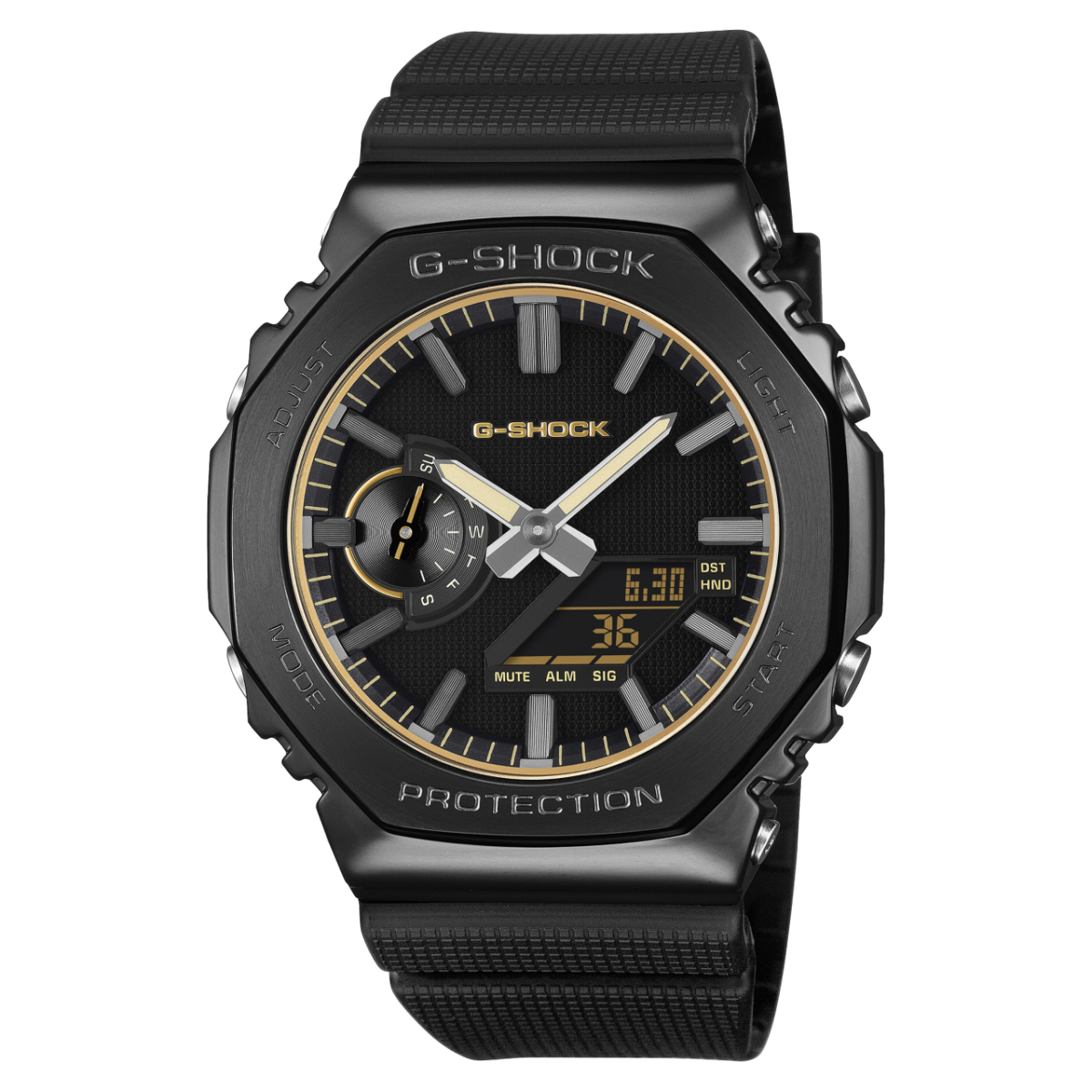 Zegarek męski Casio G-SHOCK GM-2100LXB-1A9ER czarno-złoty • szkło mineralne • wodoszczelność 20 BAR