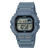 Zegarek męski Casio z wyświetlaczem cyfrowym, szarym paskiem i przyciskami