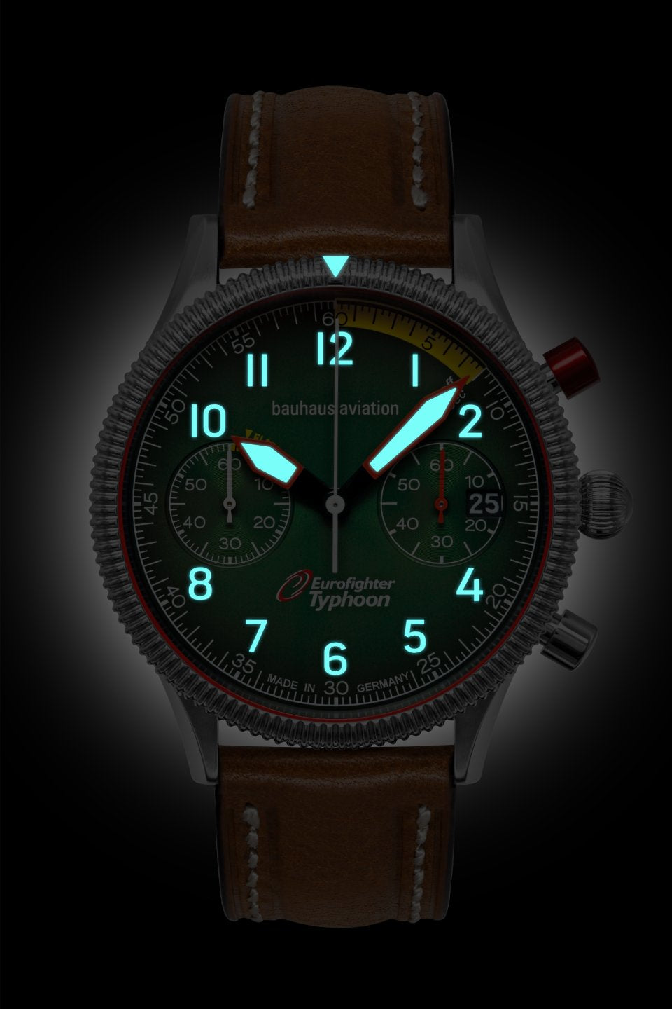 Bauhaus Aviation 2576-4 Herrenuhr • Made in Germany • Chrono