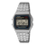 Zegarek Casio Vintage A159WE-1EF ze srebrną bransoletą ze stali szlachetnej i wyświetlaczem cyfrowym
