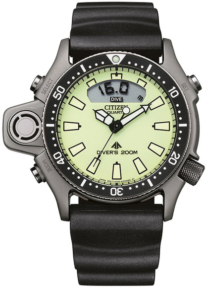 Citizen Promaster Aqualand JP2007-17W Men's Watch • Depth Meter • 20 bar Water Resistant